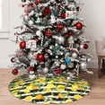 thumbnail image 5 of Yiaed Orange and Lemon Print Christmas Tree Skirt , Tree SkirtsTree Mat for Christmas Winter Holiday Indoor Decorations-48", 5 of 7