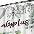 thumbnail image 2 of Ensemble de Rideaux de Douche avec Encliquetage, Feuilles Vertes Jardin Style Classique (2) Rideaux de Douche Réutilisables, Doublure de Rideau en Polyester Neutre Esthétique, 72x72 Pouces, 2 of 4
