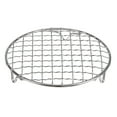 thumbnail image 1 of Unique Bargains Round Cooking Rack, 6-inch Stainless Steel Cross Wire Barbecue Grill Net Racks with Legs, 1 of 5