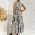 thumbnail image 2 of Edvintorg Women Boho Dress Fashion Summer Halter Sleeveless Print Sexy Casual Sling Long Maxi Dress Sundresses Vacation Outfits for Women, 2 of 7