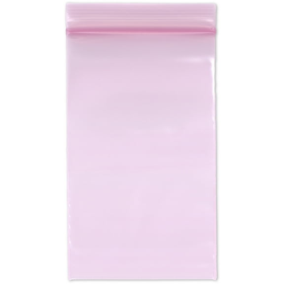 Plymor 3" x 5" (Pack of 200), 4 Mil Heavy Duty Anti-Static Zipper Reclosable Plastic Bags