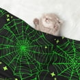 thumbnail image 2 of Naloa Green Bright Web with Spiders Dog Blanket, 3 Sizes Cat Blanket for Indoor Cats Large Medium Small Dog Gifts-Medium, 2 of 8