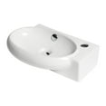 thumbnail image 1 of Alfi Brand ABC117 17 in. Small Wall Mounted Ceramic Sink with Faucet Hole, White, 1 of 3