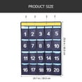 thumbnail image 4 of Miangastore Classroom Pocket Chart Dark Blue Non-Woven Fabrics 20Set 25.6x19.7In, 4 of 9