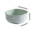 thumbnail image 2 of sruoe Draining Basket, 2 In 1 Container with Draining Basket, Fruit Vegetable Wash Basket, Kitchen Double Layered Drain Basket Bowl Washing Colander, Basket for Hosehold, Living Room, Plastic, 2 of 5