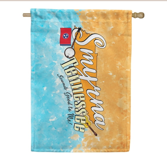 Smyrna Tennessee House Flag 28 x 40 inches Double Sided Outdoor Yard Decorative Tennessee State Flag, Smyrna Hometown House Flag, Smyrna City Gift, Made in the USA