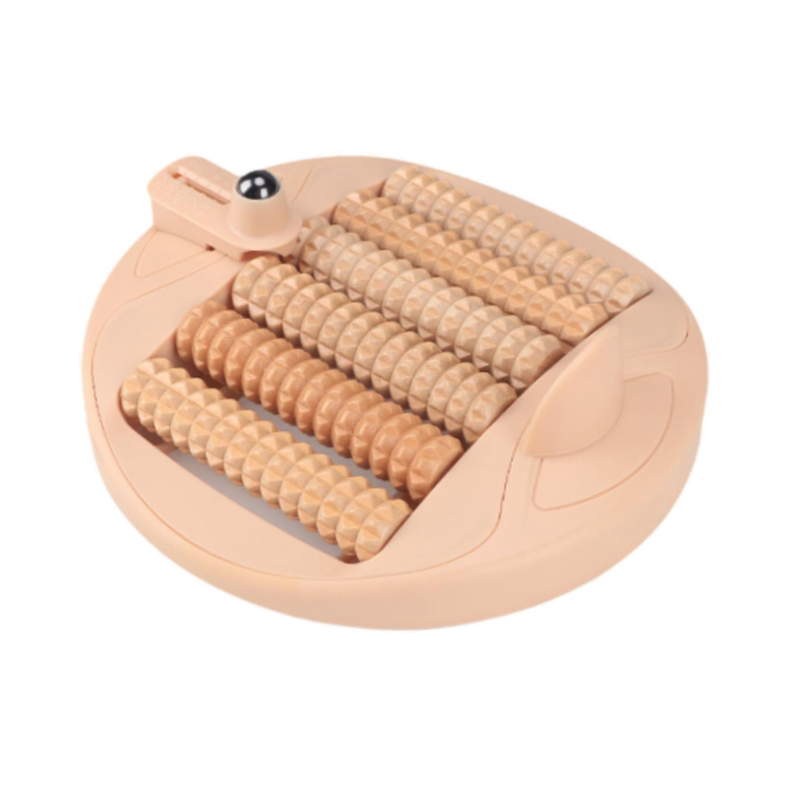 Wswqop Foot Roller Massager Foot Roller Ergonomic Versatile for Workers Housewives Home light brown