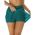 thumbnail image 4 of Jupe de Bain pour Femmes avec Culotte Intégrée Bas de Bikini Robe de Plage Courte, 4 of 6