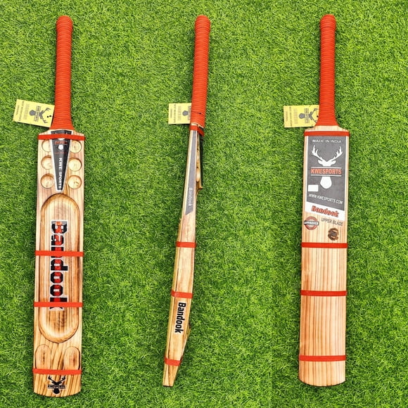 Bandook Upper Blade - Diamond Cut Burn Edition - Soft Tennis Bat | Kashmir Willow
