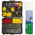 thumbnail image 1 of 143/145pcs Carp Fishing Accessories in Tackle Box Making Carp Rigs Hooks Swivels, 1 of 10