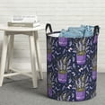 thumbnail image 5 of Goofa Lavender Flowers Printed Circular Hamper,Laundry Basket with Handles,Storage Baskets Foldable,Large Capacity Laundry Hamper-Medium, 5 of 8