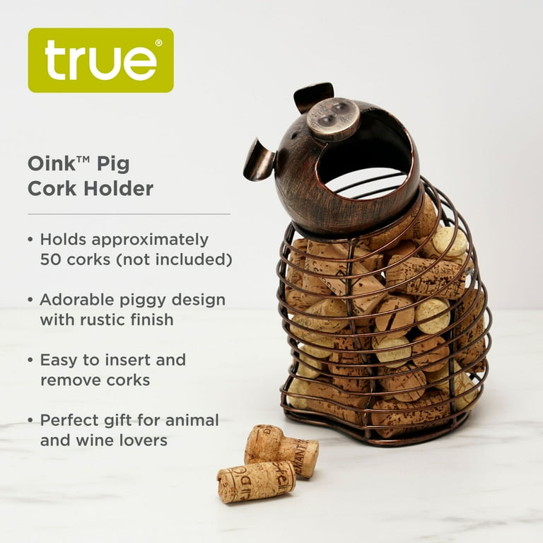 Pig wine cork holder best sale