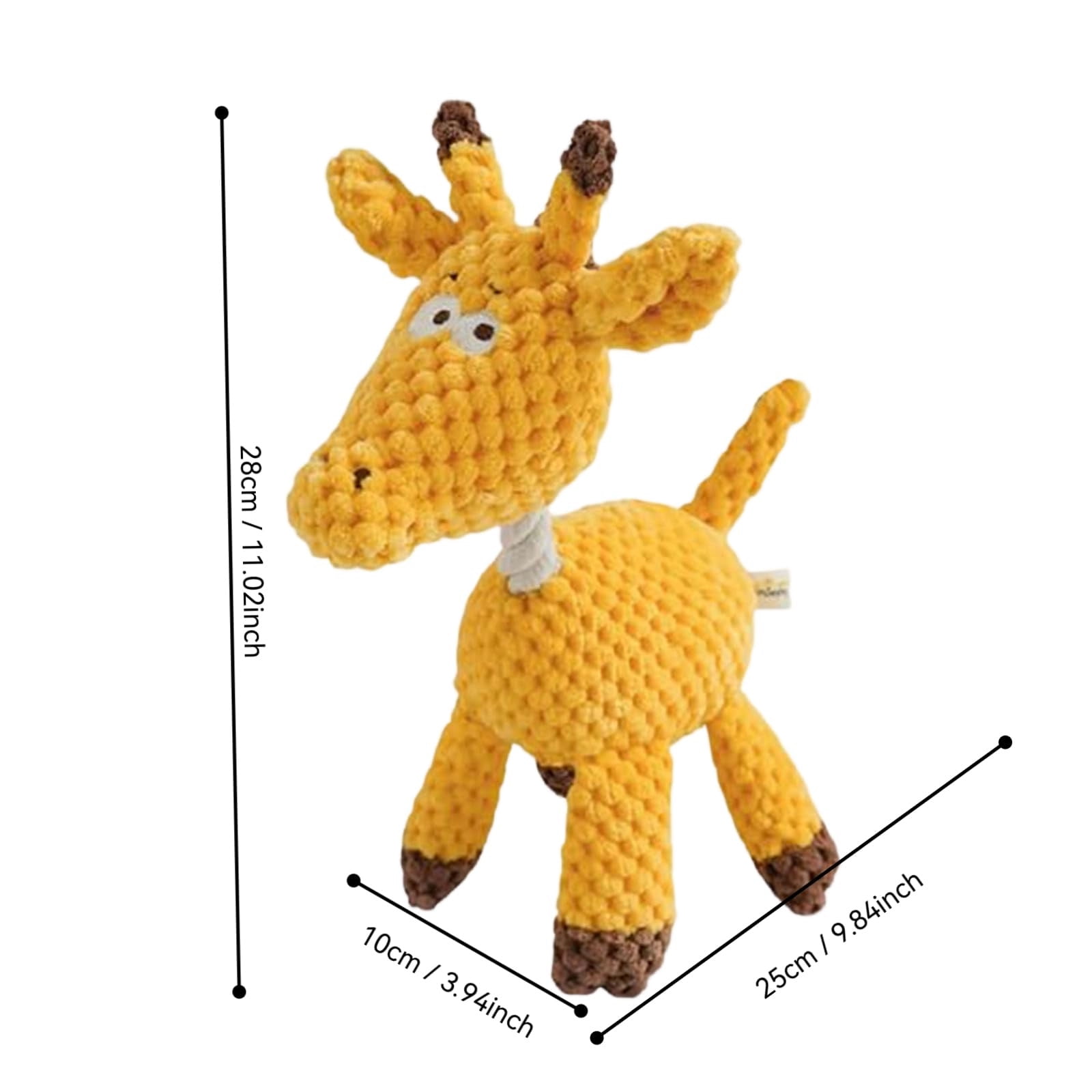 Fufafayo Dog RopeToyFor Aggressive Chewers, Indestructible Dog ChewToyWith Squeaker, Interactive PuppyToysFor Mental Stimulation, Soft Stuffed AnimalToyFor Small Medium Dogs