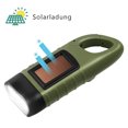 thumbnail image 3 of Linterna de manivela con energía solar, linterna LED recargable de emergencia, linterna de supervivencia, linterna de dínamo con mosquetón rápido para deportes al aire libre Zhivalor OTTO-LYL-0159, 3 of 7