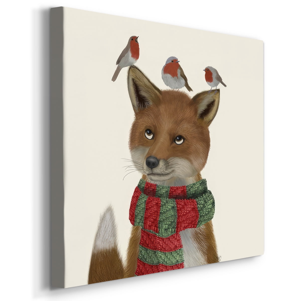 Fox and Robins- Gallery Wrapped Canvas