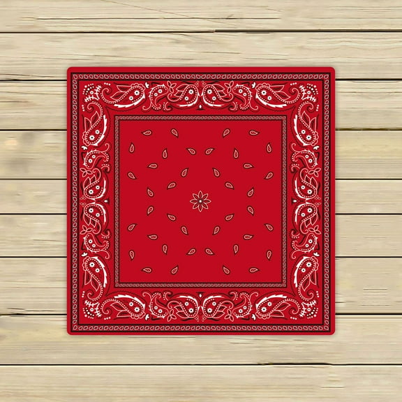 ABPHQTO Red Bandana Towels Beach Bath Pool Sprot Travel Hand Spa Towel 13x13 Inch