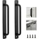 thumbnail image 2 of Manijas de Puerta NQ Aleación de Aluminio 2 Piezas Modernas Negro 192 MM, 2 of 4