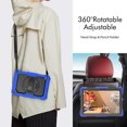 thumbnail image 5 of Case for Lenovo Tab M10 3rd Gen 10.1 inch 2022 with Screen Protector, 360 Degree Rotating Kickstand Hand Strap Heavy Duty Shockproof Cover with Shoulder Strap, Blue, 5 of 7