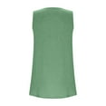 thumbnail image 4 of breaise Womens Plus Size Tank Tops Pleated Sleeveless Blouse Flowy Squar Neck Tunic Tops Basic Shirts Mint Green 2XL, 4 of 7