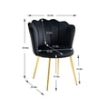 thumbnail image 5 of Luccalily Accent Single Chair,Upholstered Leisure Accent Living Room Chair, Comfy Armchair with Rose Golden Metal Legs,Mid-Century Modern Dining Room Chair, 5 of 9