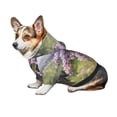 thumbnail image 6 of Goofa Lilacs Teapot Scenic Painting Pattern Small Dog Sweater Hoodies Pet Grey Hooded Soft Fleece Sweatshirts with Pocket Fall Winter Puppy Cat Sweaters Warm Clothes-XX-Large, 6 of 8