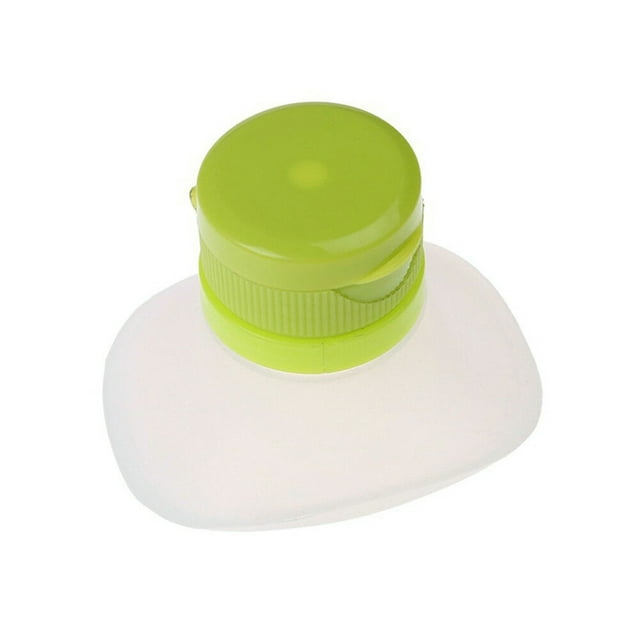 Dispensador de condimentos portátil de plástico - Fabricado en silicona y PP, tapón a prueba de fugas - para ketchup, mostaza y aderezos (capacidad de 2 oz)