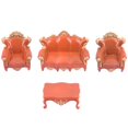 thumbnail image 1 of Sofá de simulación de estilo europeo Zulema modelo muebles DIY 1:20 naranja, 1 of 6