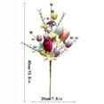 thumbnail image 3 of OEFNTAC Easter Egg Cutting Daisies Decorative Berry Tulip Arrangement Ornaments Spring Simulated Flower Centerpiece Home Garden Party Tablecraft, 3 of 5