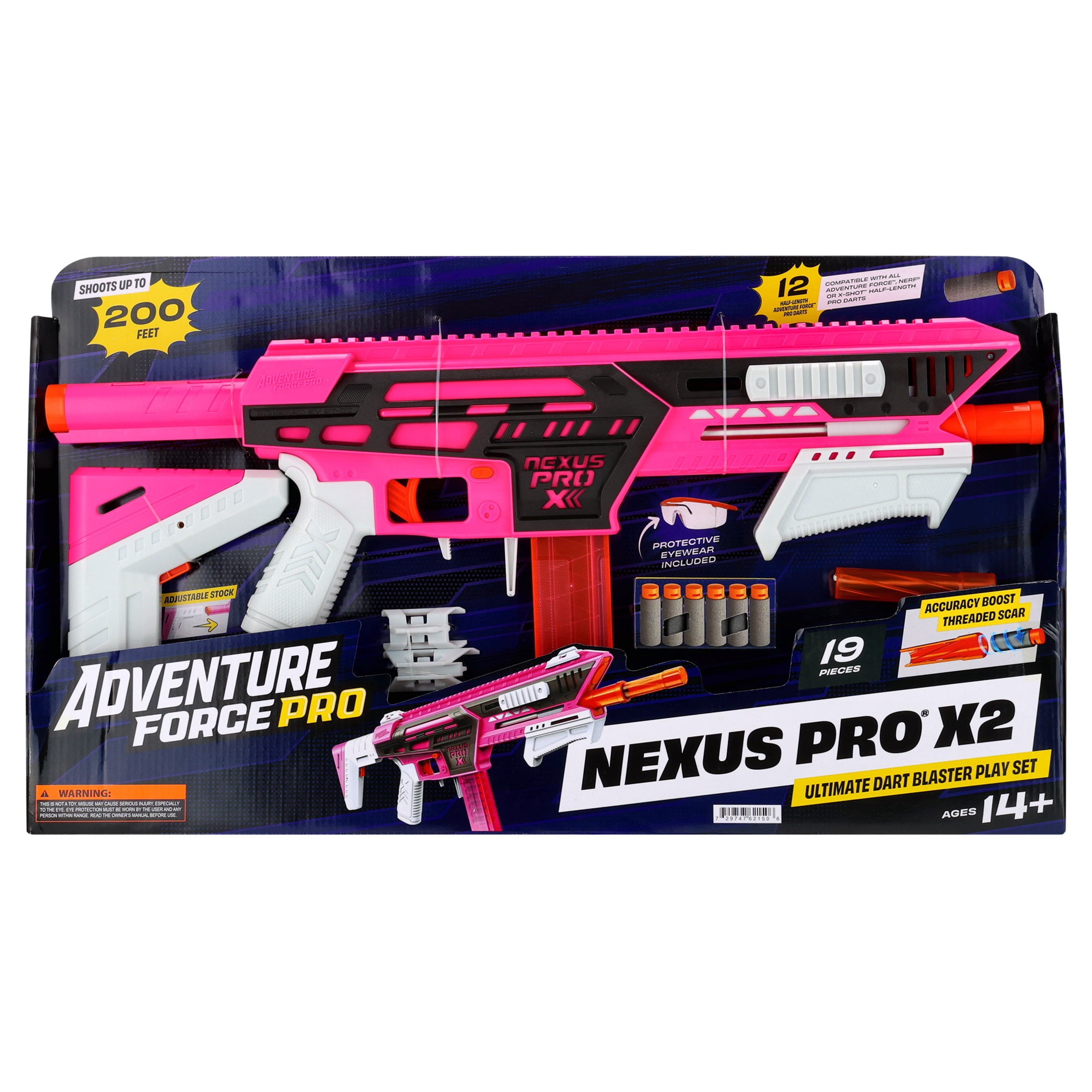 Adventure Force Nexus Pro X2 Ultimate Foam Dart Blaster Play Set