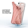 thumbnail image 6 of Ringke Flow Case Compatible with iPhone 8, Minimalist Wavy Textured Shock Absorption TPU Lightweight Design Cover - Rose Gold, 6 of 9