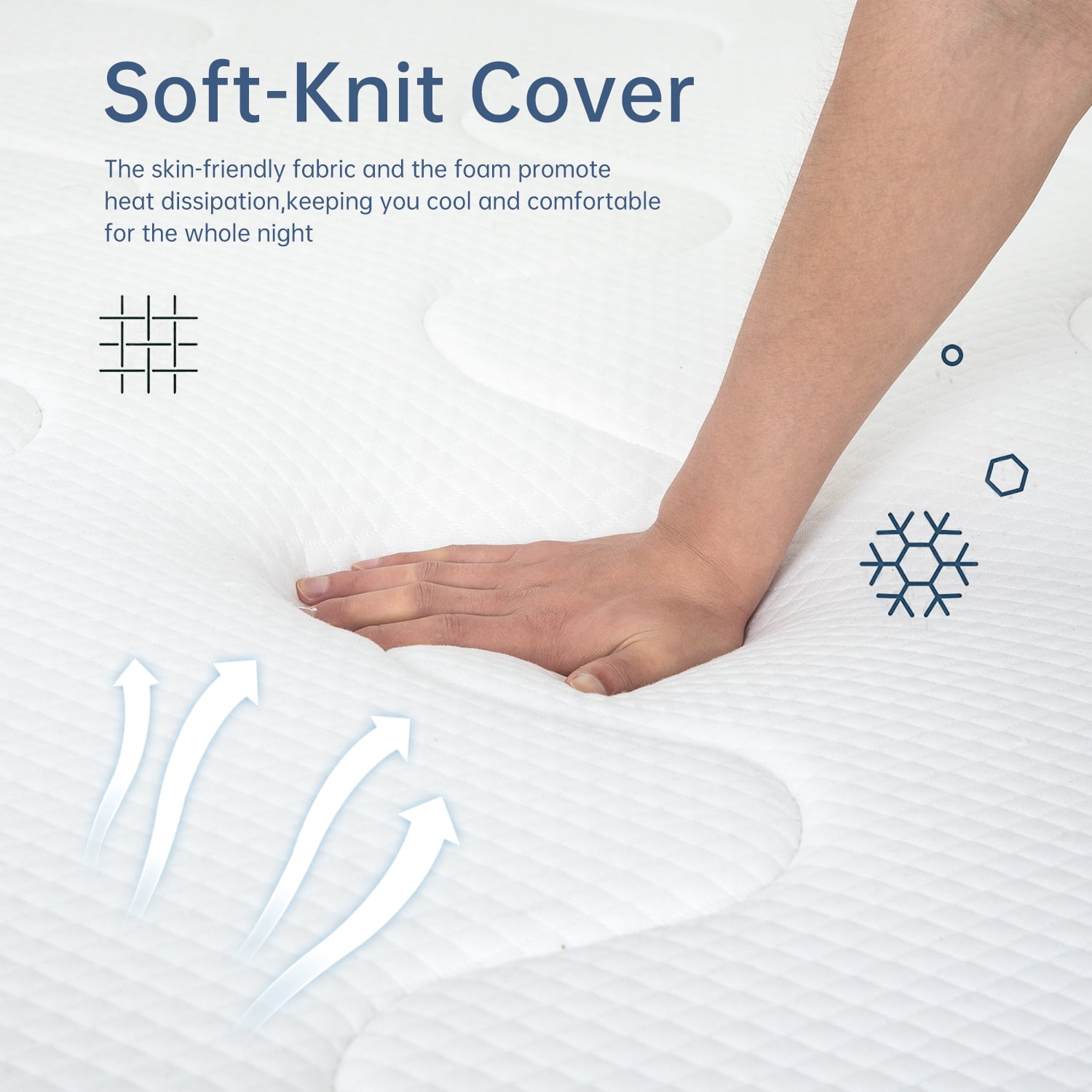 12 Inch Full Mattress with Innerspring and Foam/Medium Firm Spring Mattress Full Size Mattress in a Box Cool Sleep Pressure Relief