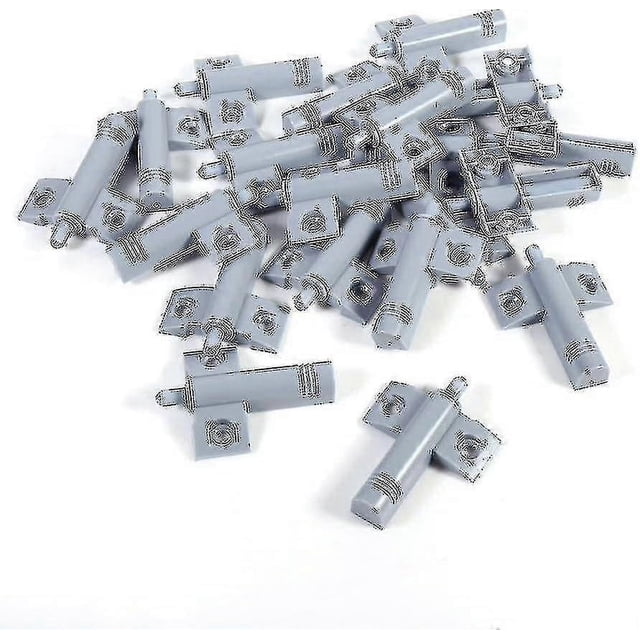 20 amortiguadores de cierre suave para puertas de cajones y armarios, amortiguadores suaves y silenciosos para cocina y baño, 4653 mm (gris) l20241206..087