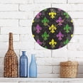 thumbnail image 7 of GZHJMY Mardi Gras Wall Clock, Silent Non Ticking Battery Operated Round PVC Clock for Kitchen Office School Home Decorative, 7 of 7