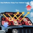 thumbnail image 5 of Psesaysky Black Cat Love Car Windshield Sun Shade, Universal Car Sunshade for ORV Front Windshield, Blocks Heat and Sun Foldable 52.95x16.14 Inch, 5 of 7