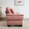 thumbnail image 6 of 84 Inch Love Seat Couches, Upholstered Sofa Sleeper Couch with Pillows, Loveseat Sofa for Living Room, Apartment, Office,Apartmen, Pink, 6 of 9