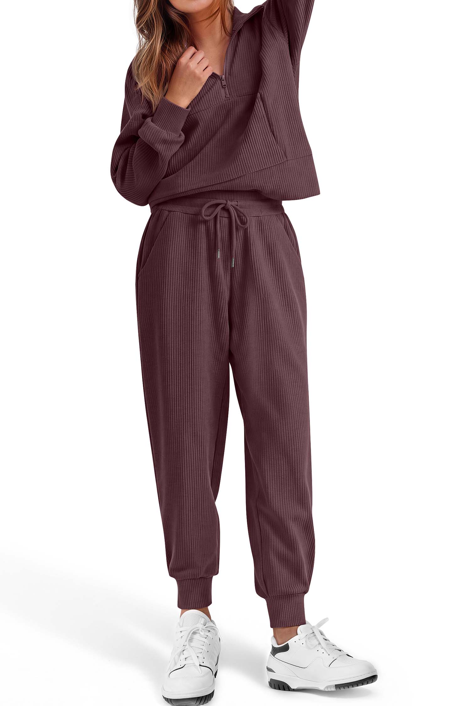 Fantaslook Women's Half Zip Sweatsuit 2-Piece Set photo 3