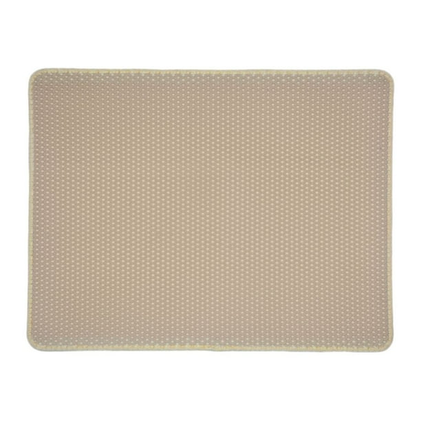 Billuyoard ABS cómodo y caja de arena estera lugar acogedor para gato accesorios para gatos estera para arena para gatos Sistemas de eliminación de arena para gatos Beige 30*30cm