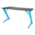 thumbnail image 5 of Beta Battlestation Game Desk with Black Carbon Top and Matte Blue Metal Legs, 5 of 11