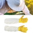 thumbnail image 5 of 1Pair Soft Hand, Straight Thumb Beekeeper XXL Size Yellow Gloves, 5 of 6