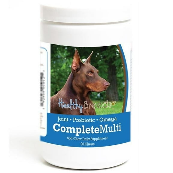 Healthy Breeds 192959010121 Doberman Pinscher all in one Multivitamin Soft Chew - 90 Count