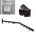 thumbnail image 3 of Wall Mounted Clothes Hanger Rack, Retractable Clothes Drying Rack Space Saver Laundry Drying Rack Collapsible for Laundry Balcony Mudroom Bedroom, 3 of 9