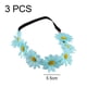 thumbnail image 2 of Tocado de novia con corona de imitación de girasol y trenza azul, 2 of 5