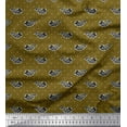 thumbnail image 1 of Soimoi Cotton Poplin Fabric Fish Block Printed Fabric 1 Yard 42 Inch Wide, 1 of 1