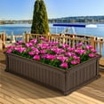 thumbnail image 4 of Gymax 48''x24'' Raised Garden Bed Rectangle Plant Box Planter Flower Vegetable Brown, 4 of 10