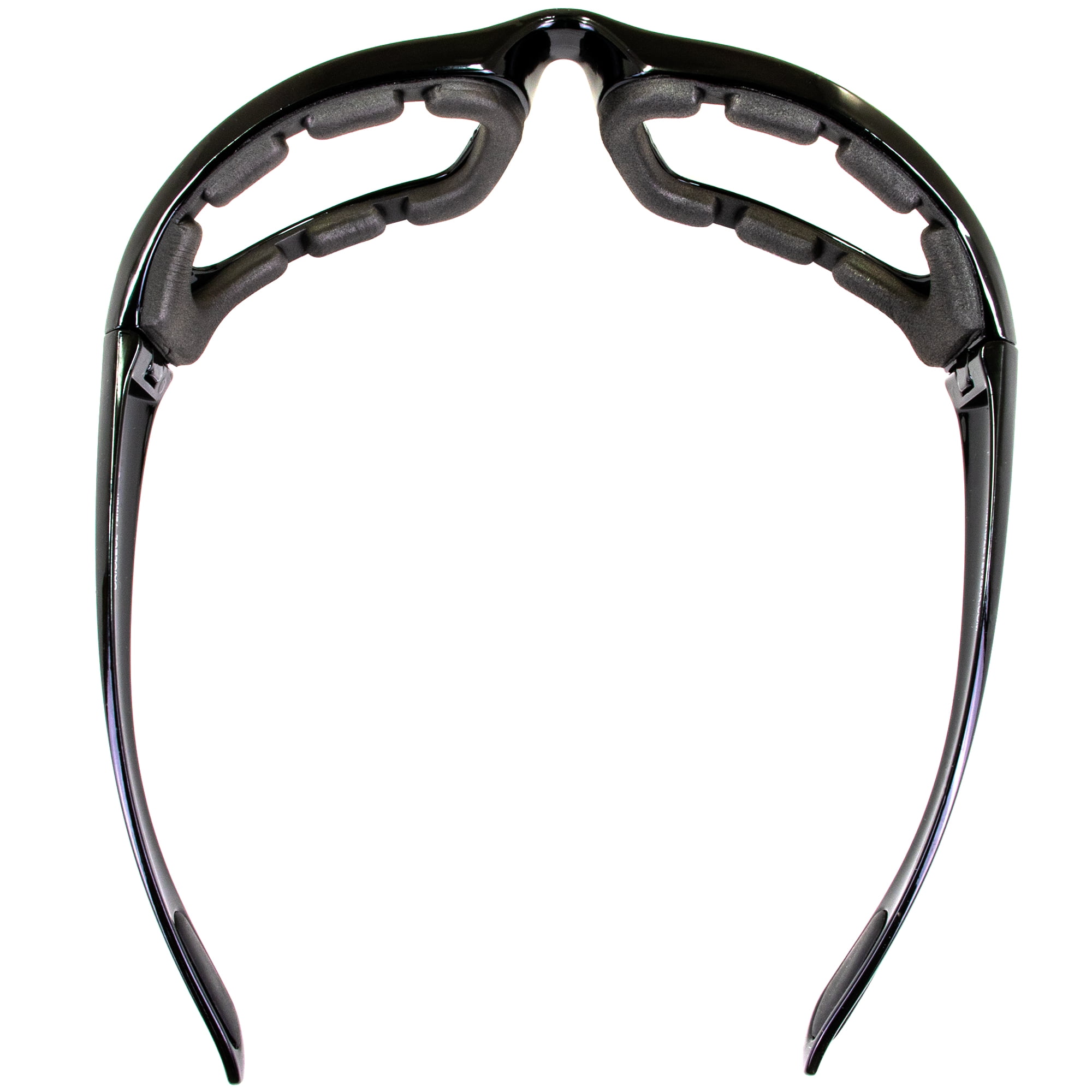 Global Vision Kickback Motorcycle Glasses Black Frame/Clear Lens 