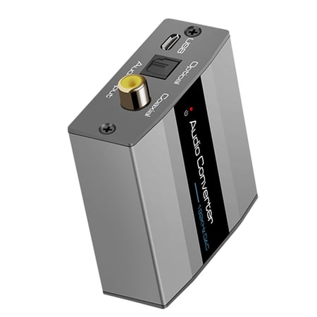 GUYUTING Aluminum Digital Audio Converter Plug and Play Solution for Coaxial and Toslink Inputs
