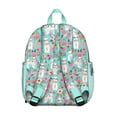 thumbnail image 3 of Bichon Dog Blue Florals Backpack Backpack for School,Cute School Bag,Schoolbag with Adjustable Shoulder Straps & Padded Back,13.8"x11.4"x6", 3 of 6