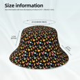 thumbnail image 3 of Pofeuu Flowe Rooster Print Bucket Hat for Women Men Reflective Bucket Hats Beach Summer Sun Hat Travel Fisherman Cap, 3 of 6