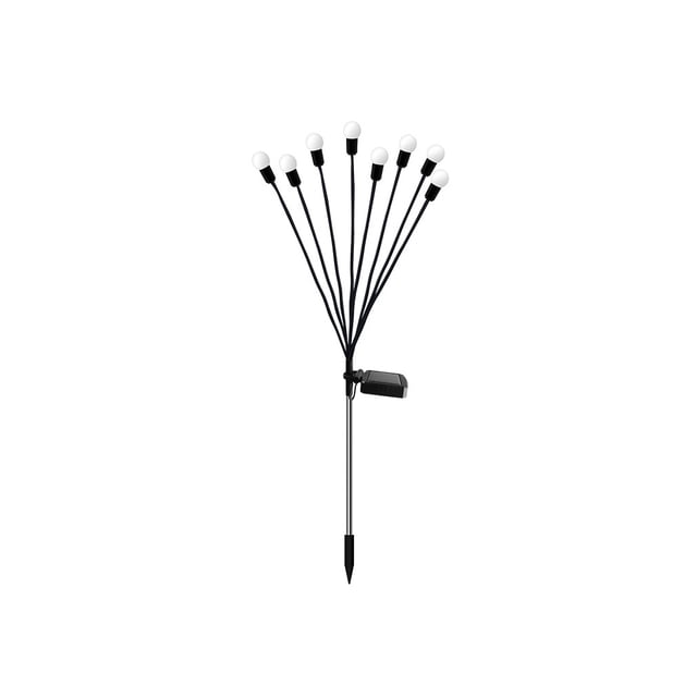 Luz de paisaje de carga solar, lámparas nocturnas impermeables de ahorro de energía, iluminación decorativa Exterior de varios cabezales de Iluminación y accesorios 8 cabezales/luz cálida Bewildely HA065391-03B
