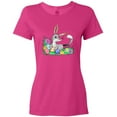 thumbnail image 3 of Inktastic Easter Bilby with Eggs and Flowers Women's T-Shirt, 3 of 5